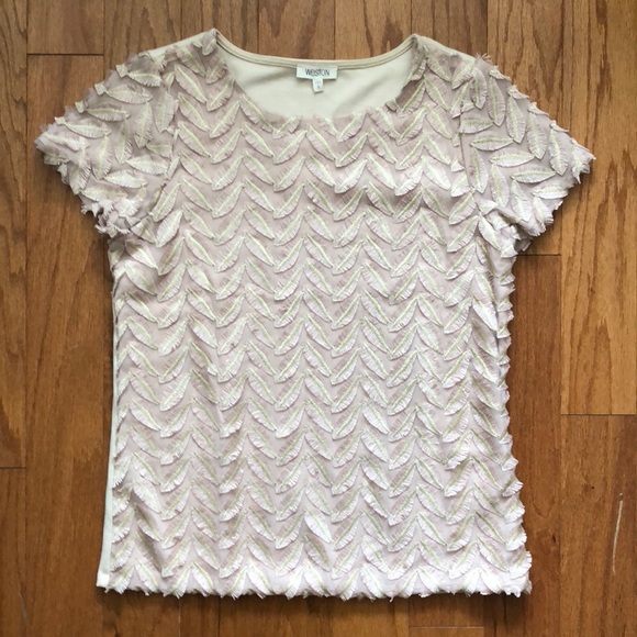 Blush textured top - Picture 1 of 3